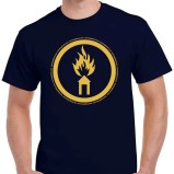 The Yellow Logo T-shirt (Navy blue)